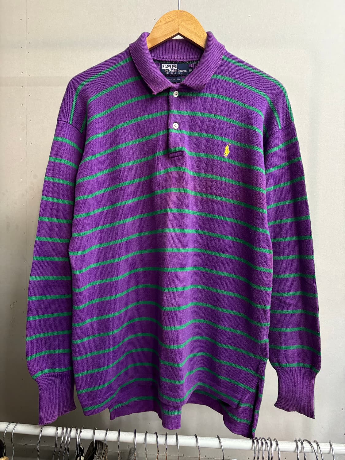 폴로80s 에스에치 단가라 니트 상품이미지2