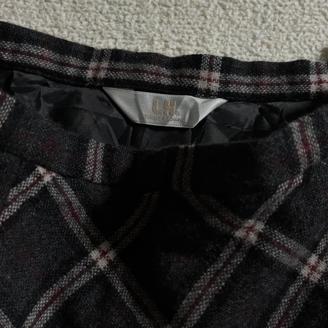 일본빈티지 모리걸 하구미 체크 스커트 상품이미지3