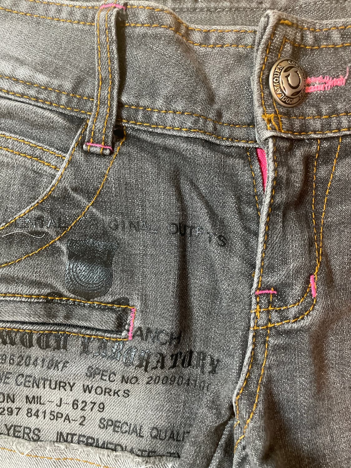 y2k 타투 핫팬츠 상품이미지4