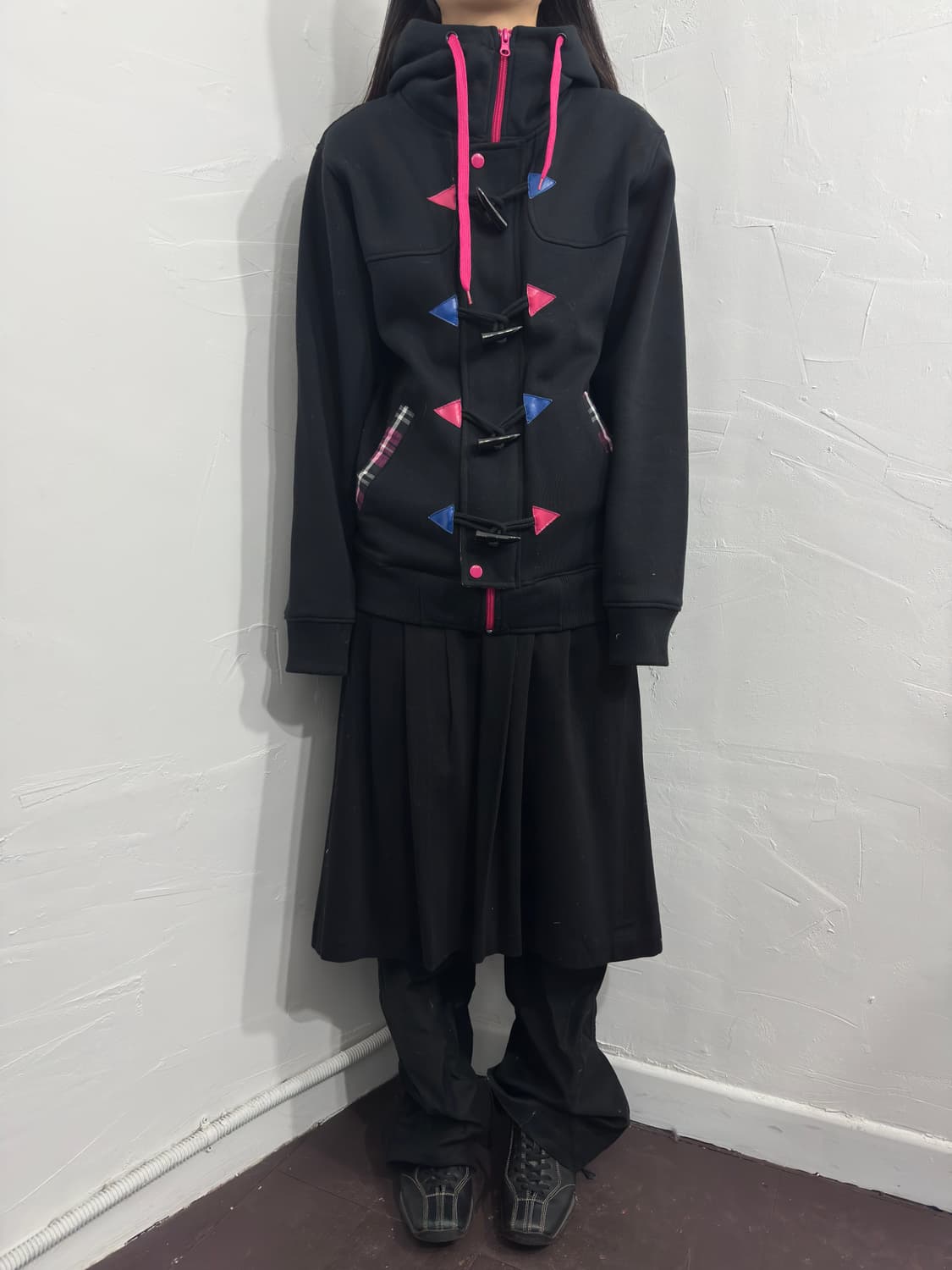 check duffle hood jacket 상품이미지2