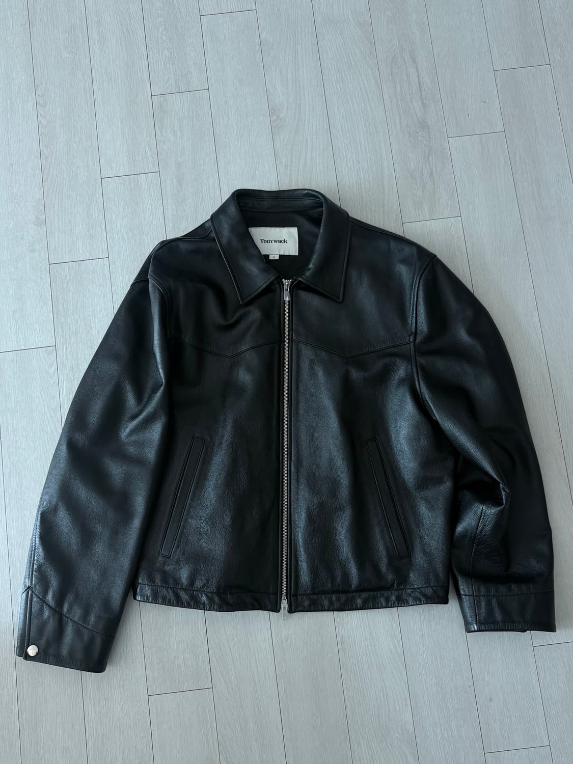 토니웩 웨스턴 크롭 레더 자켓 (XL) 상품이미지2