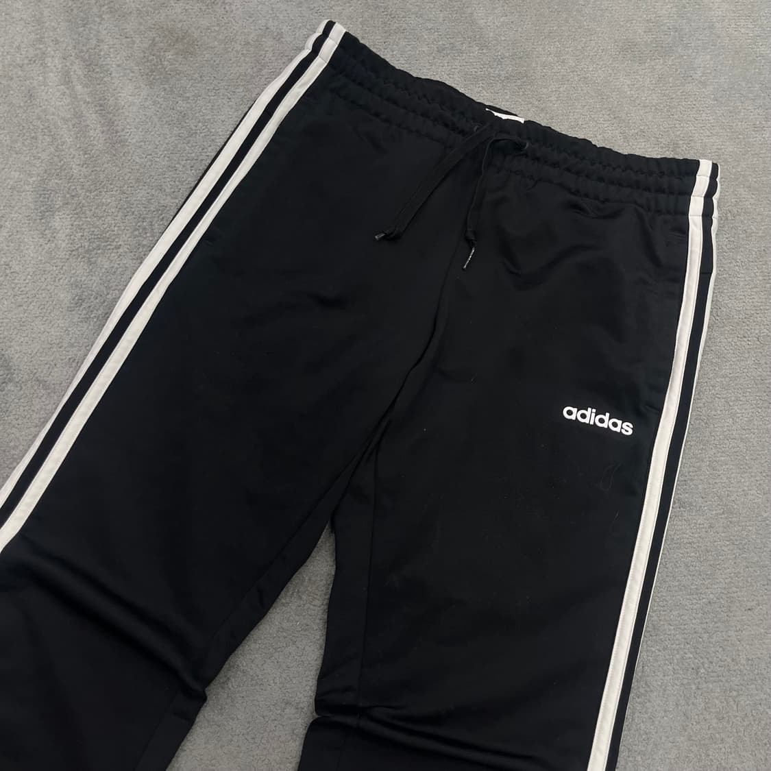 S 아디다스 삼선 트레이닝 바지 블랙 상품이미지2