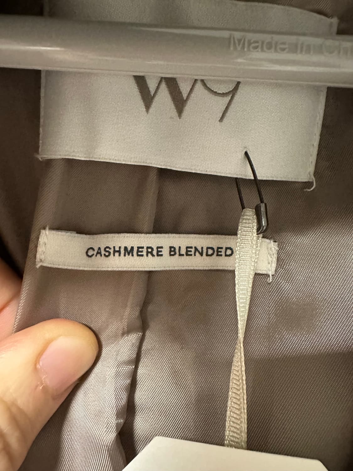 W9 핸드메이드 캐시미어  리얼밍크 머플러 코트-M사이즈 (새상품) 상품이미지6