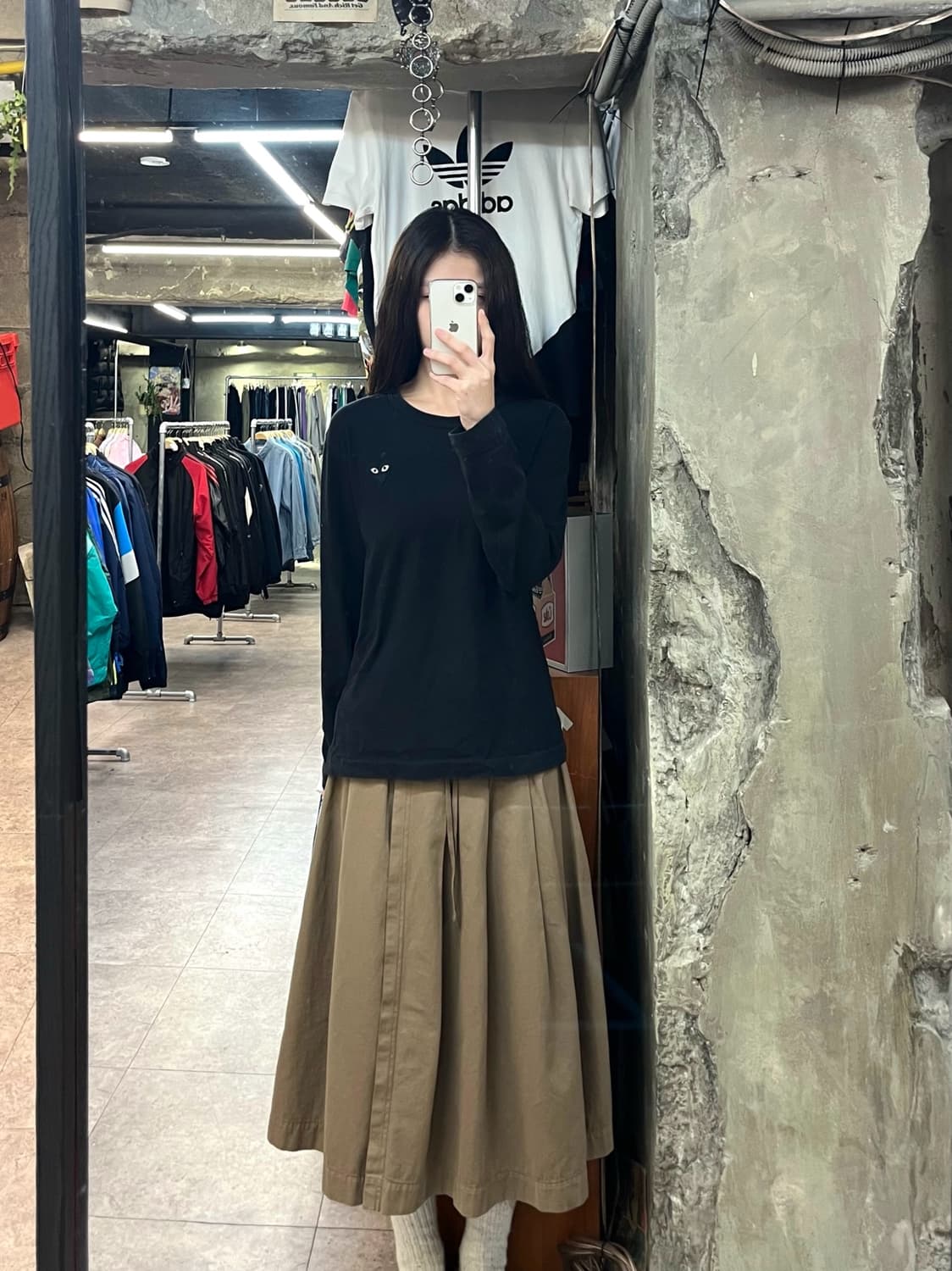 꼼데가르송 긴팔티 블랙 S #csz2840 상품이미지2