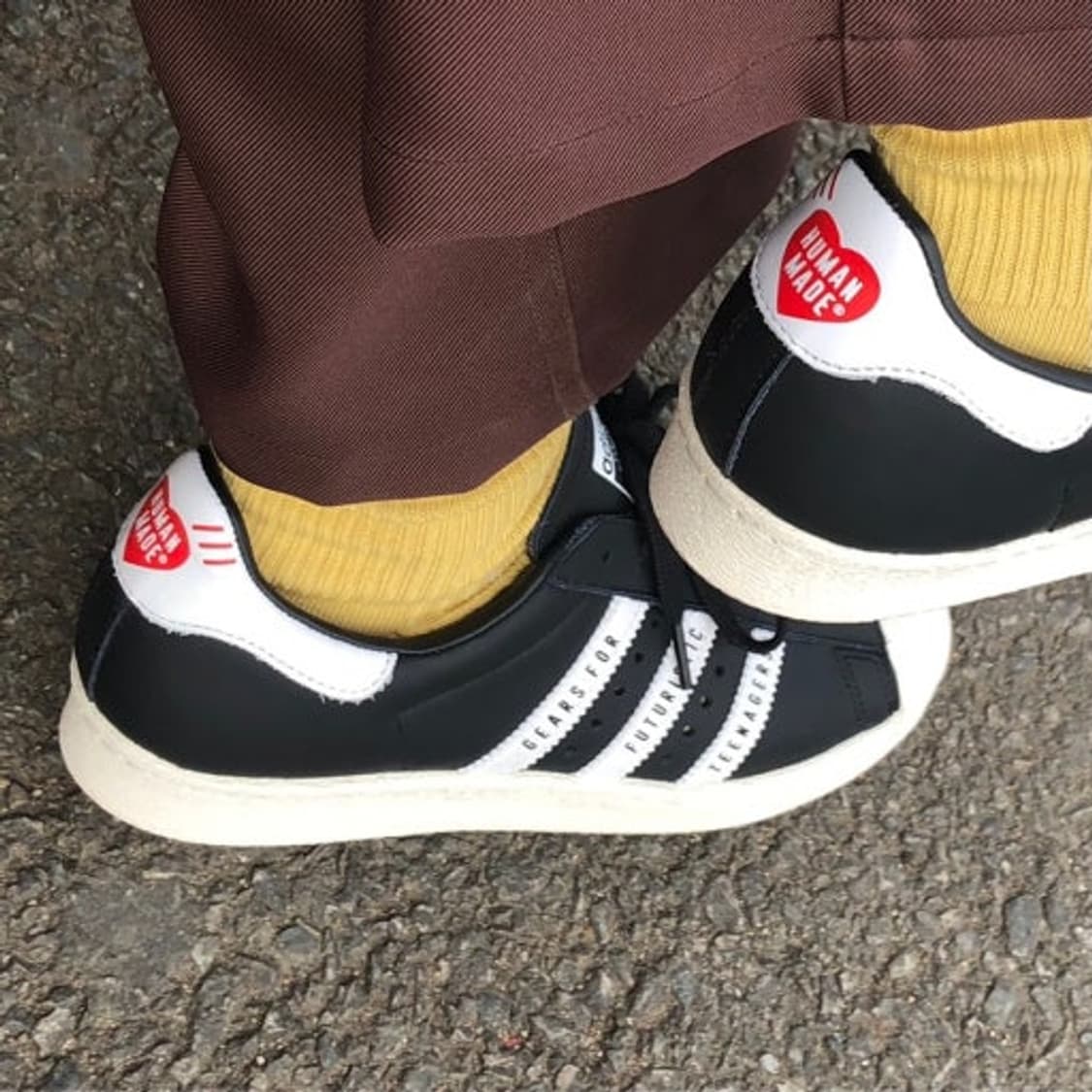[270] 아디다스 X 휴먼메이드 슈퍼스타 블랙 상품이미지1