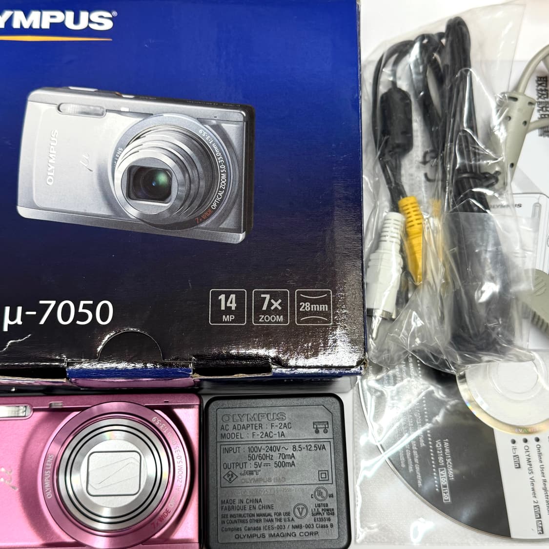 작례있음💖올림푸스 뮤 7050 핑크 Olympus μ 빈티지 디카 상품이미지5