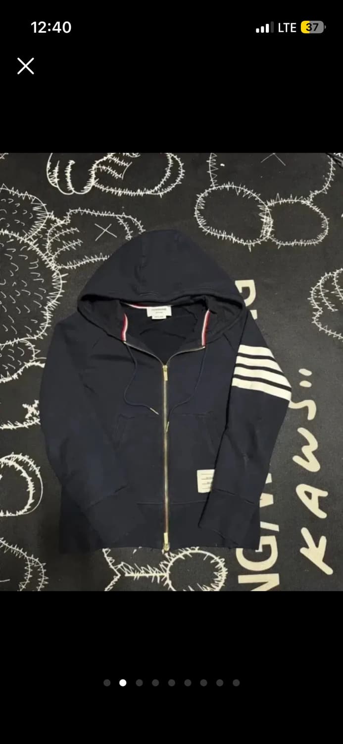 25시즌 톰브라운 네이비 삼선 후드집업 2사이즈 상품이미지1