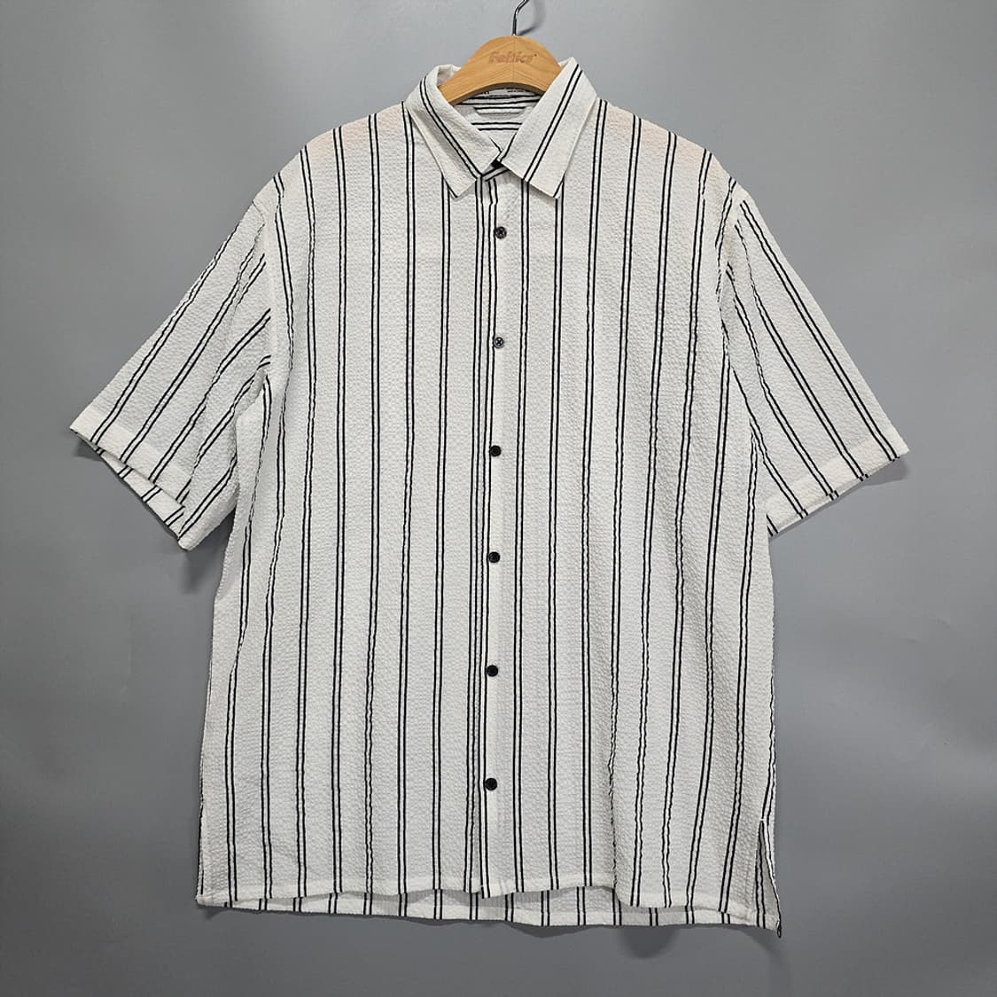 자라(ZARA) 스트라이프 반팔셔츠  M 상품이미지1