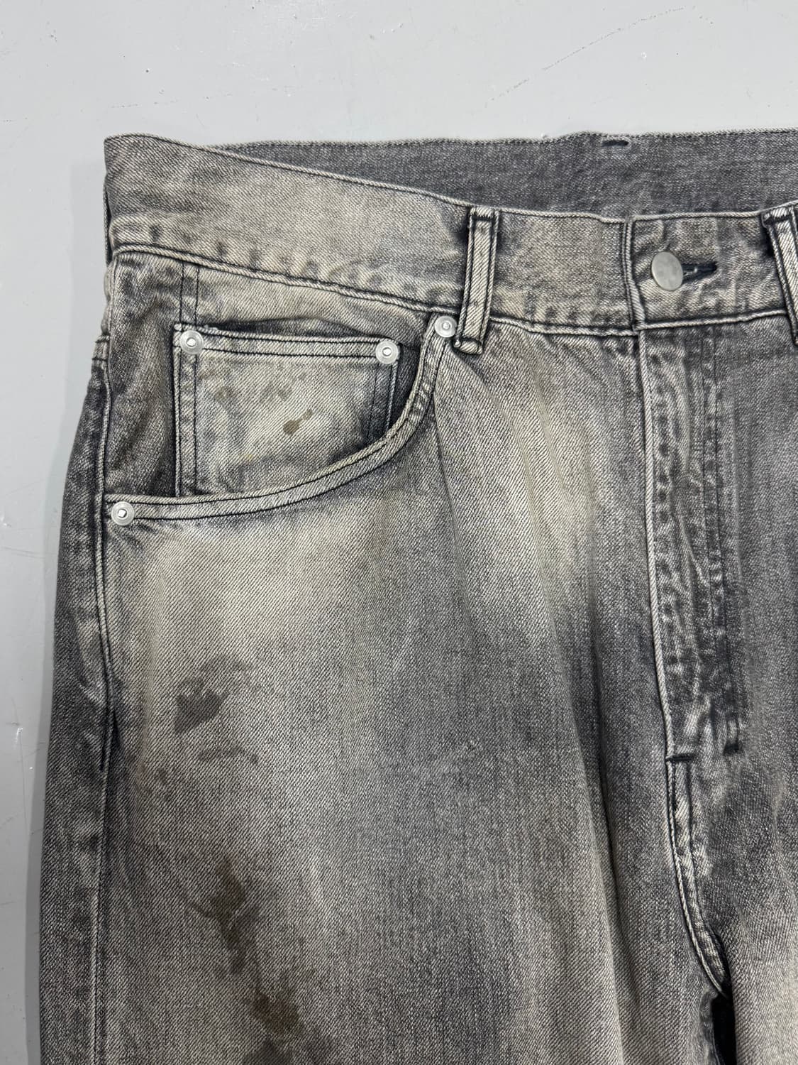 Ancellm 안셀름 에이징 5p 스트레이트 블랙데님 3size 상품이미지4