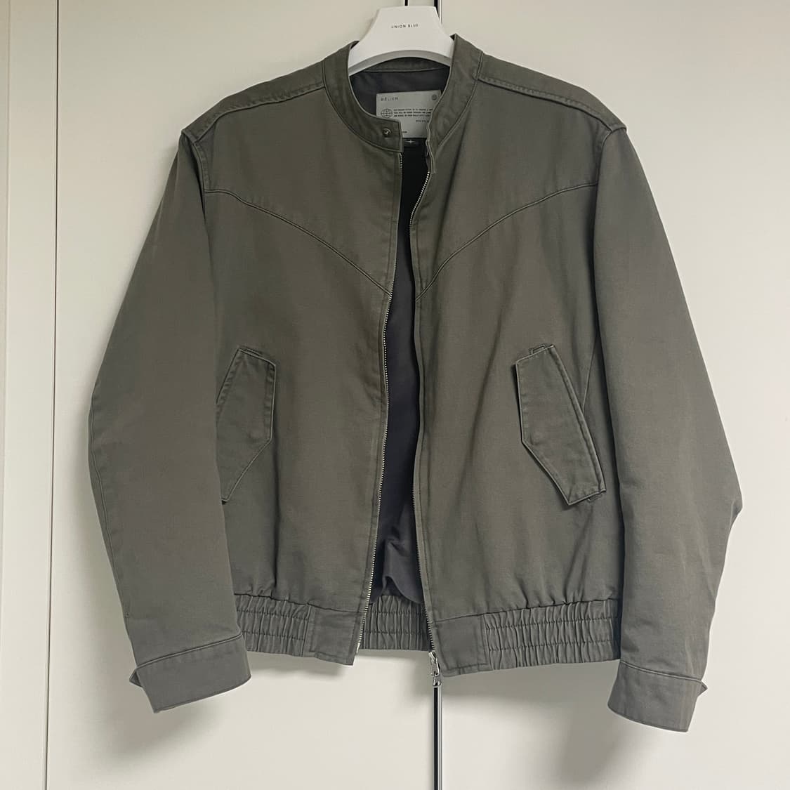 (100) 벨리에 세리파 해링턴 올리브 4사이즈 상품이미지1