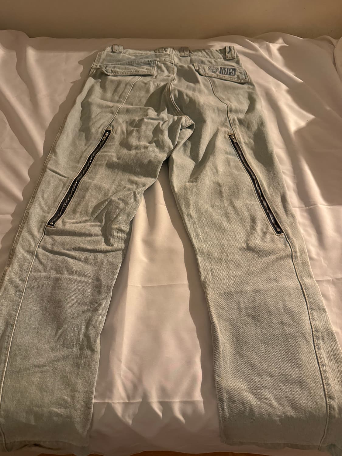 플라스틱프로덕트 MPa 웨이브 지퍼 팬츠 스틸블루 상품이미지3