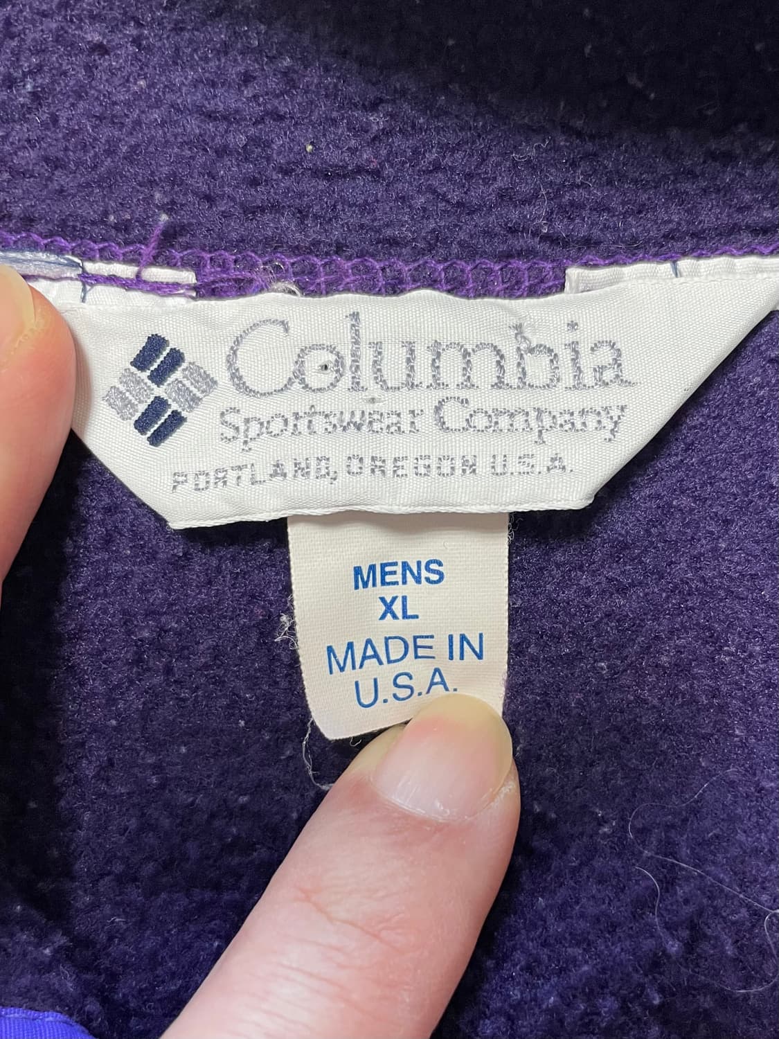 국내 유일 90s Made USA 빈티지 콜롬비아 컬럼비아 후리스 플리스 상품이미지2