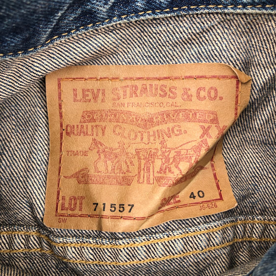 [40] 리바이스 빅e 71557 3세대 데님 자켓 상품이미지6