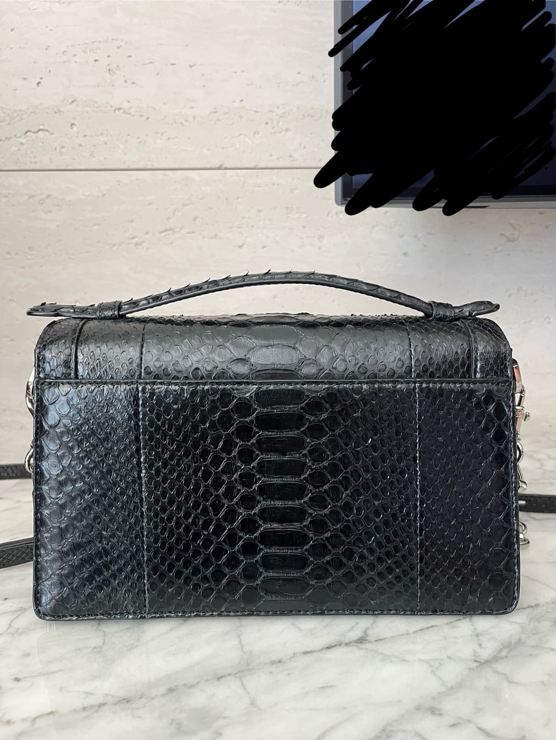 잘모이 뱀피 리얼 파이톤백 zarmoi bag 가방 핸디백 숄더백 상품이미지4