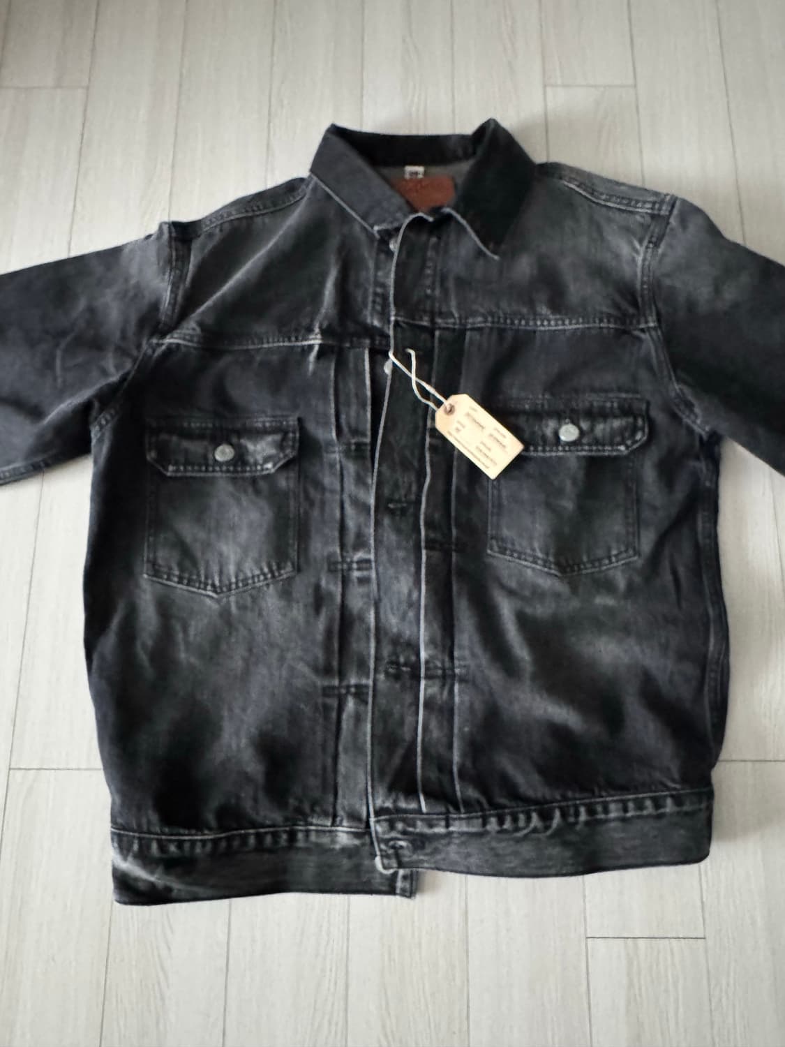 슈가케인 블랙 워싱 데님자켓 2세대(40사이즈) 상품이미지4