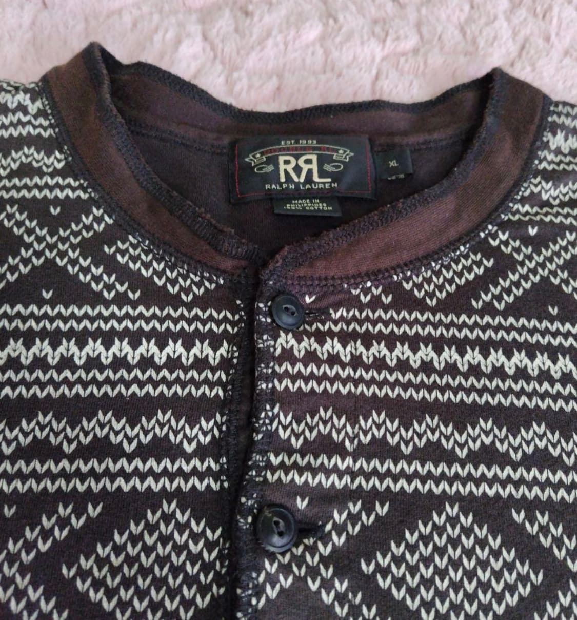 RRL 더블알엘 자카드 헨리넥 상품이미지2