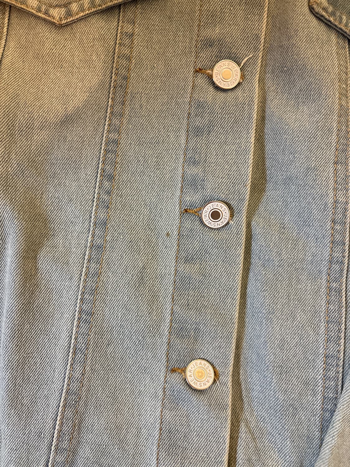 레터링 연청 데님자켓 상품이미지3