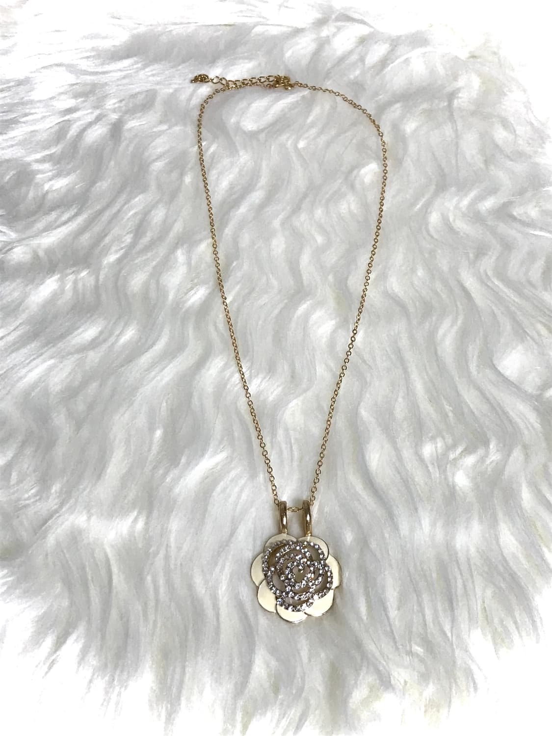 빈티지 헤이세이 히메 갸루 로즈 골드 목걸이 상품이미지3