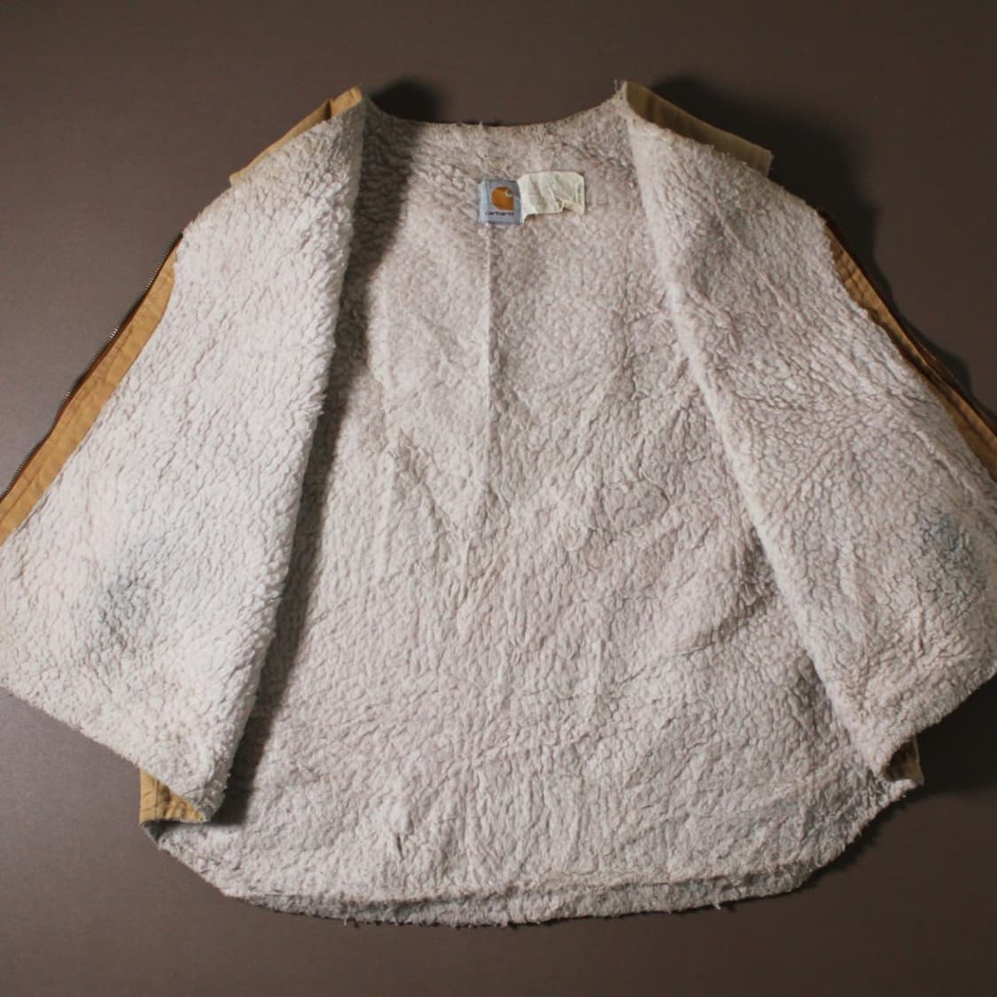 00's Carhartt 칼하트 덕 캔버스 쉐르파 베스트 상품이미지3