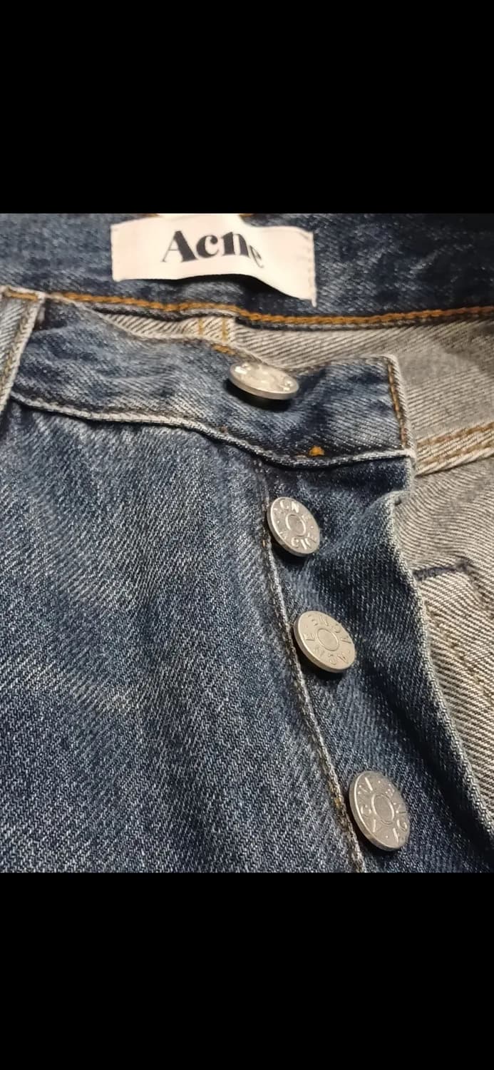 ACNE HEM CUTTED OFF VINTAGE BLUE JEANS 상품이미지4