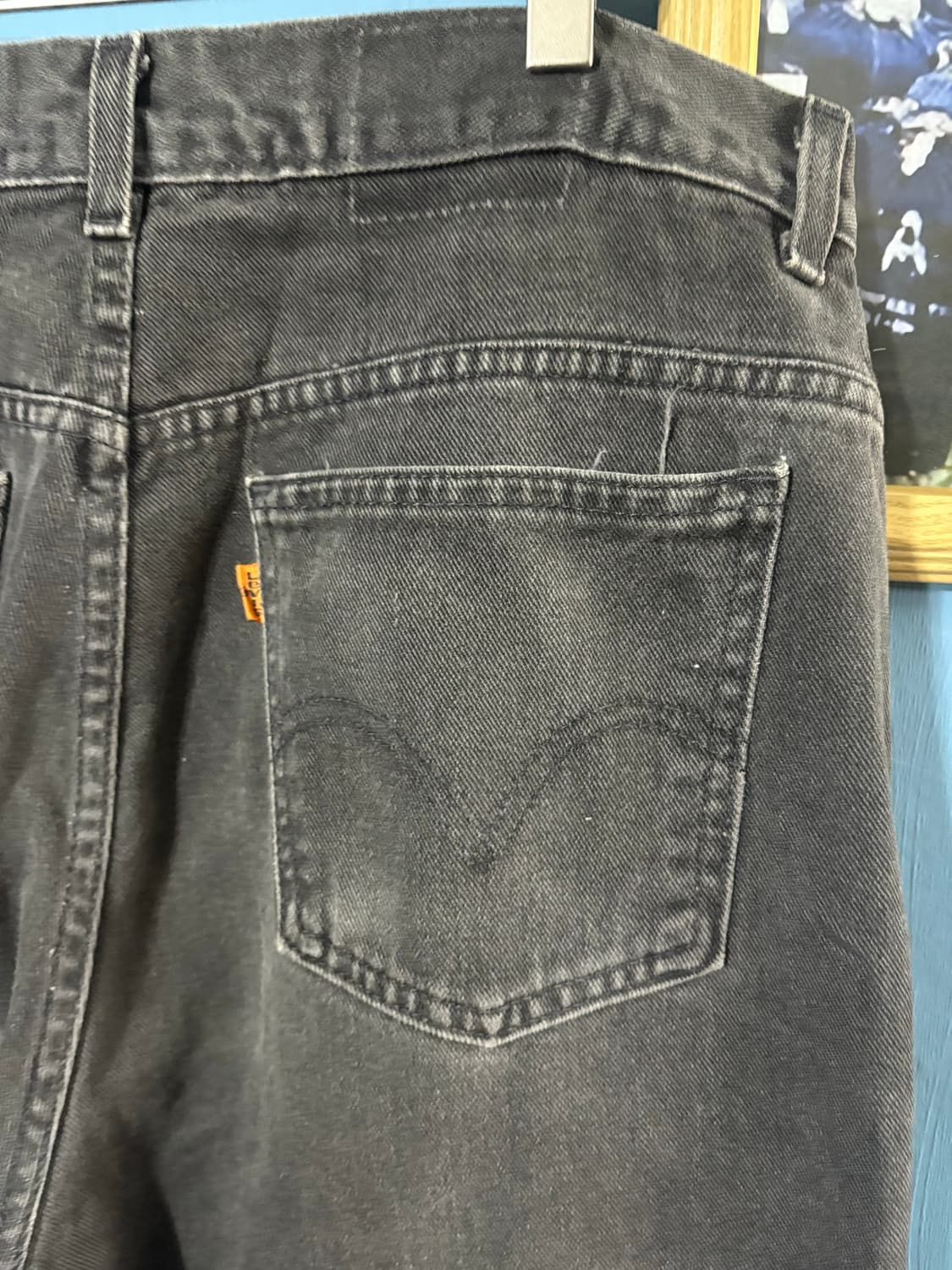 90‘s  Levis Black 619 Orange tab Denim  상품이미지8
