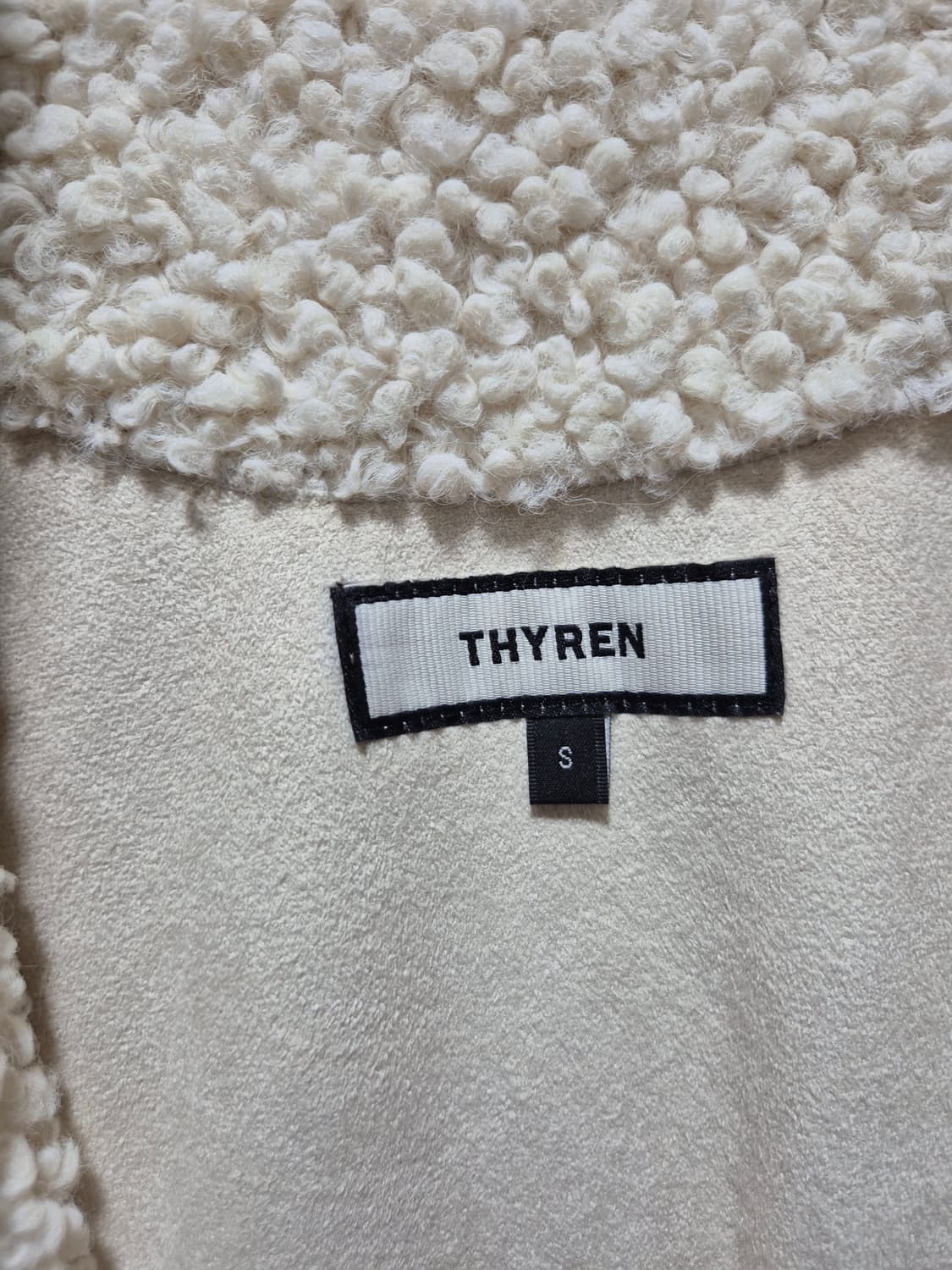 빈티지 아이보리 뽀글이 양털 자켓.새상품 상품이미지6