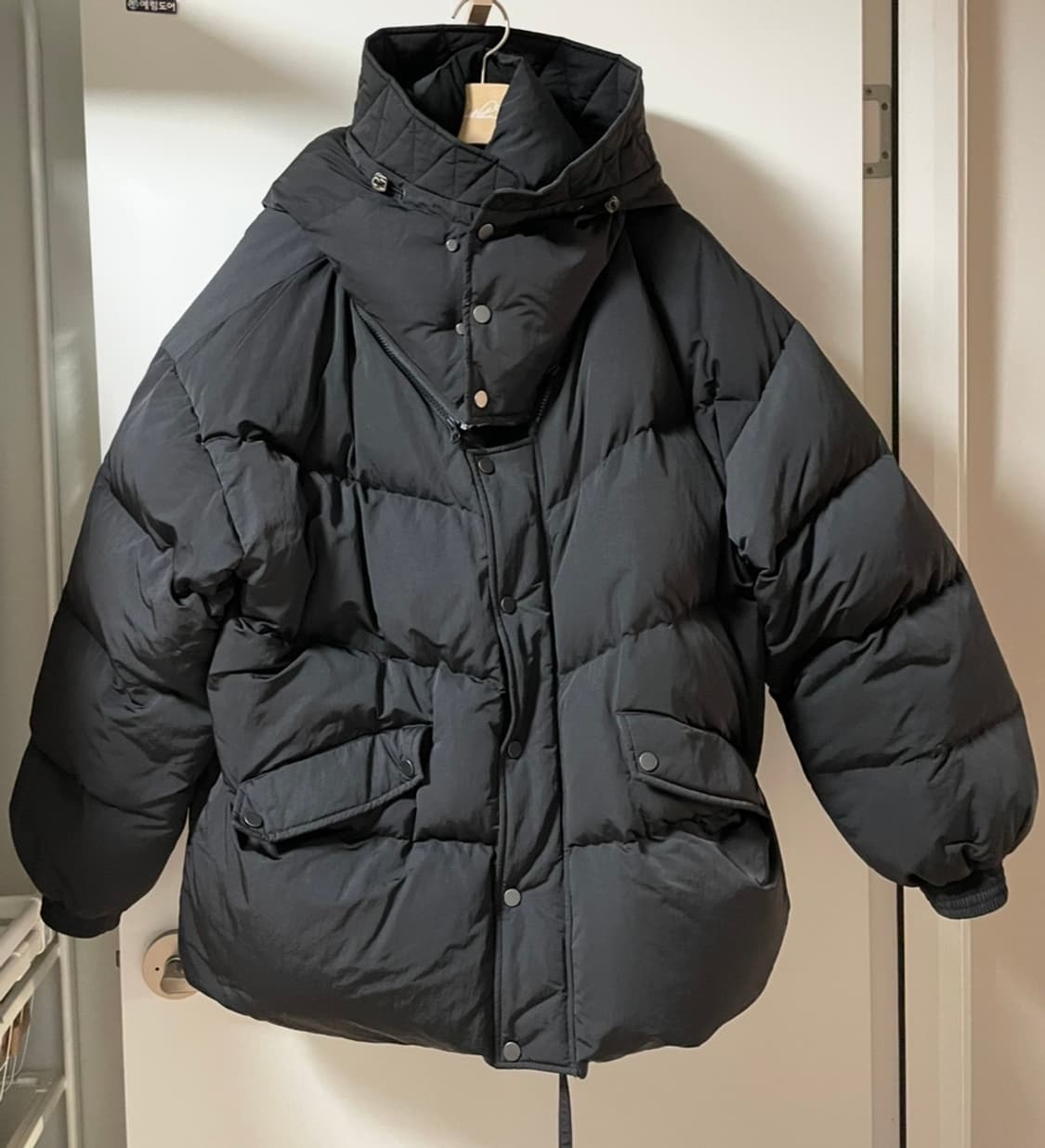 HGBB STUDIO 바렌츠 다운 패딩 블랙 L 상품이미지1