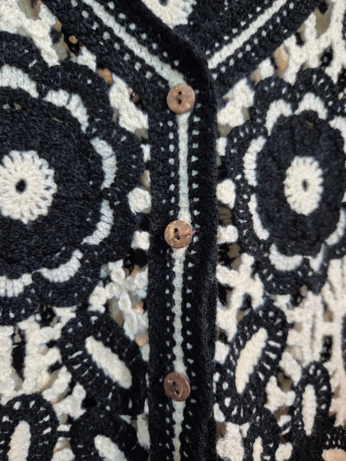 크로셰 플라워 니트 조끼 S 상품이미지5