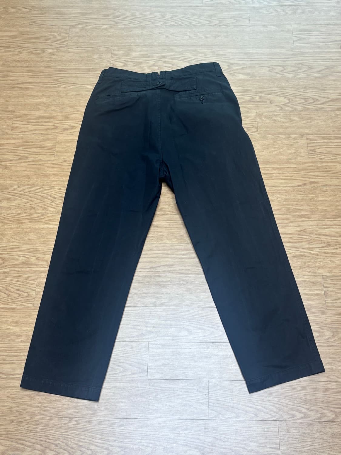 준야 와타나베 꼼데 가르송 블랙 코튼 치노 팬츠 바지 L 상품이미지3