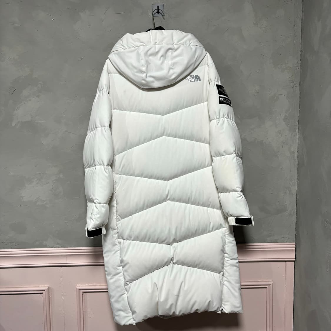 노스페이스 구스다운 롱패딩 화이트 상품이미지5