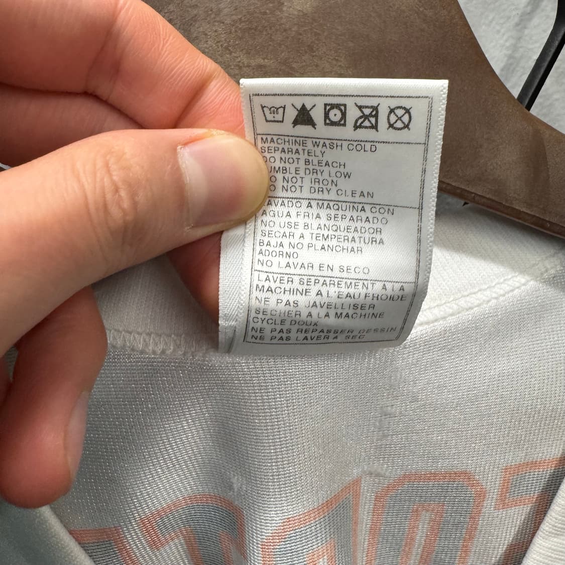 NFL 팀 어패럴 시카고 베어스 풋볼 저지 화이트 상품이미지9