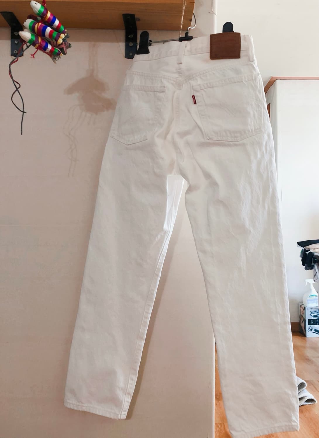 리바이스 501 화이트 프리미엄 진 w24 상품이미지2