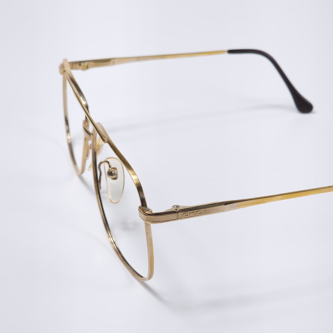 80년도 18K 도금 올드빈티지 투브릿지 안경 상품이미지4