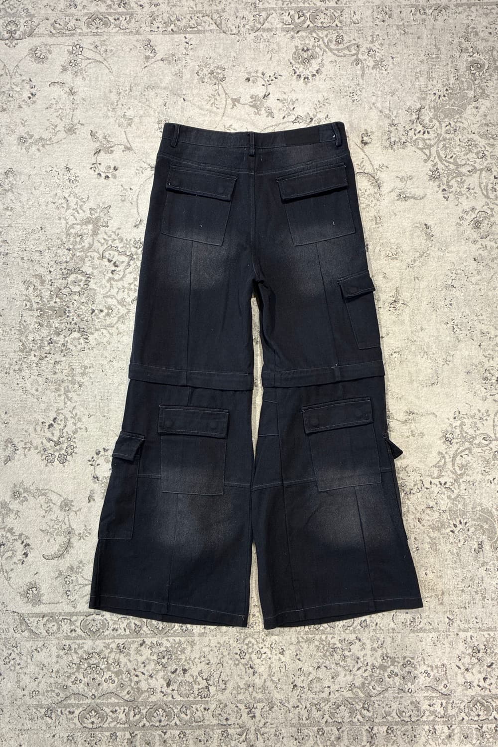 FadedWash Multi-Pocket FlaredCargo Pants 상품이미지5