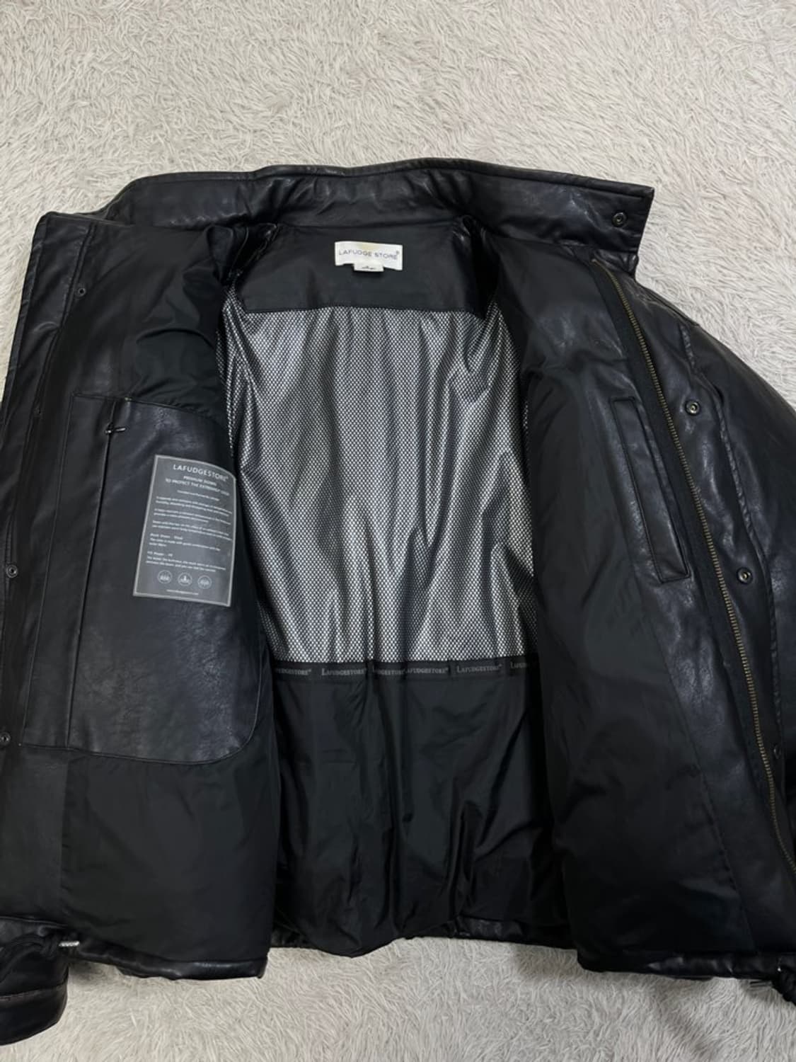 라퍼지스토어 덕다운 레더 푸퍼 패딩/#2717 상품이미지9