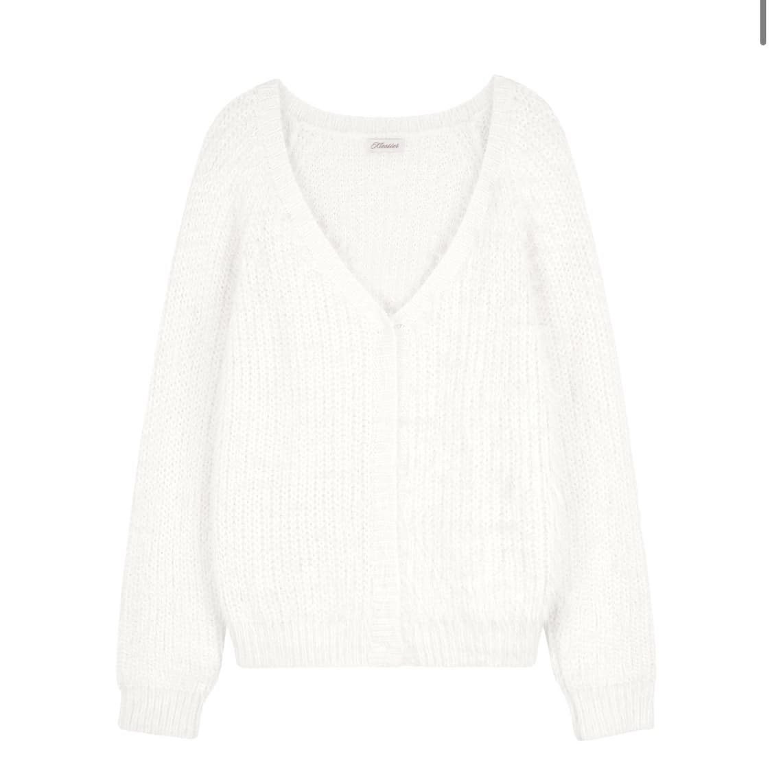 클리시어 슈가플럼 가디건 화이트 상품이미지1