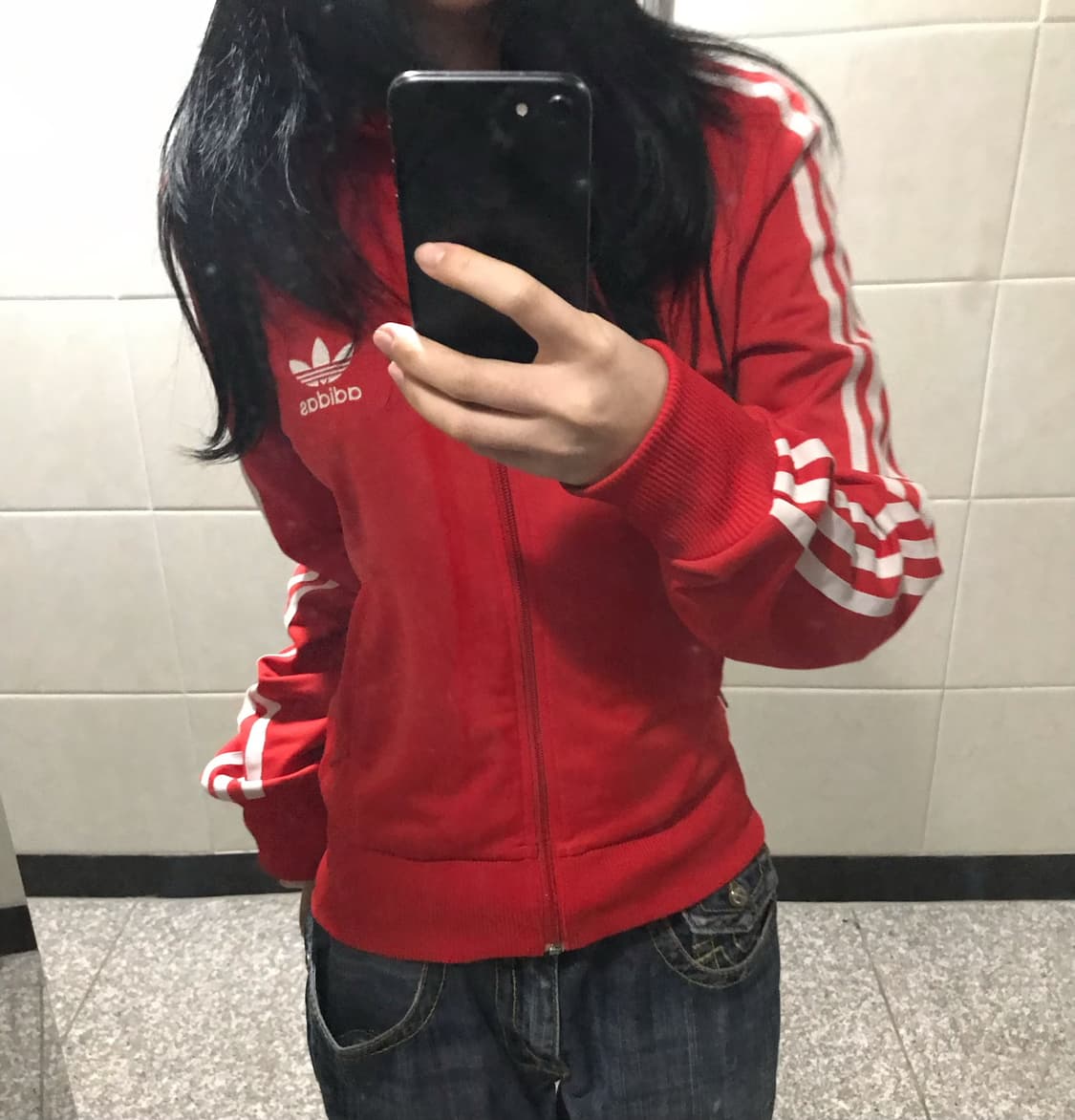 아디다스 빨간색 져지 상품이미지1