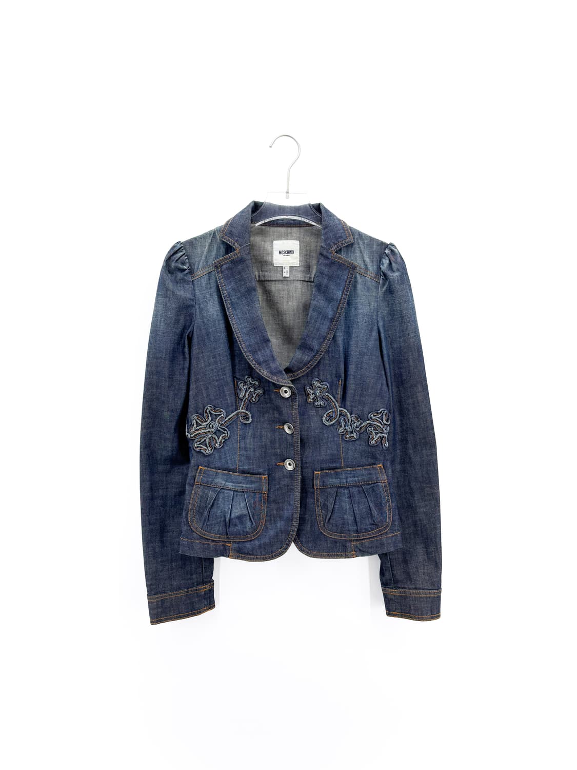 모스키노 플라워 아플리케 데님자켓 상품이미지2