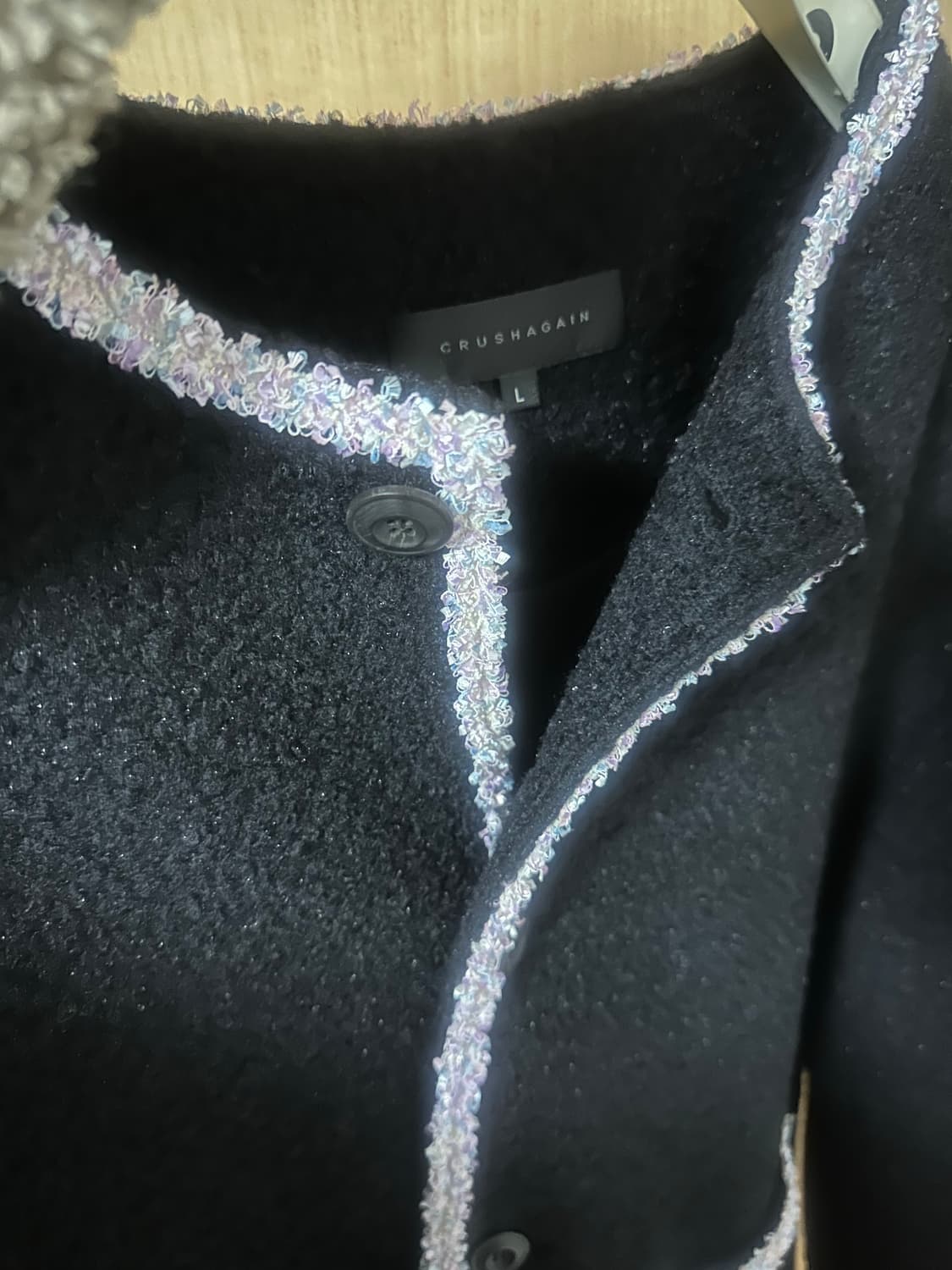 Crushagain 트위드 자켓. (크러쉬어게인 아워레가시 렉토  상품이미지4