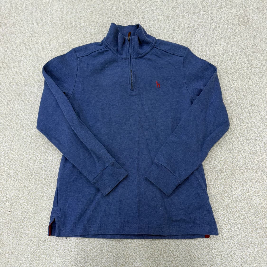 [100] 헤지스 블루 하프집업 반집업 1230T2 상품이미지1