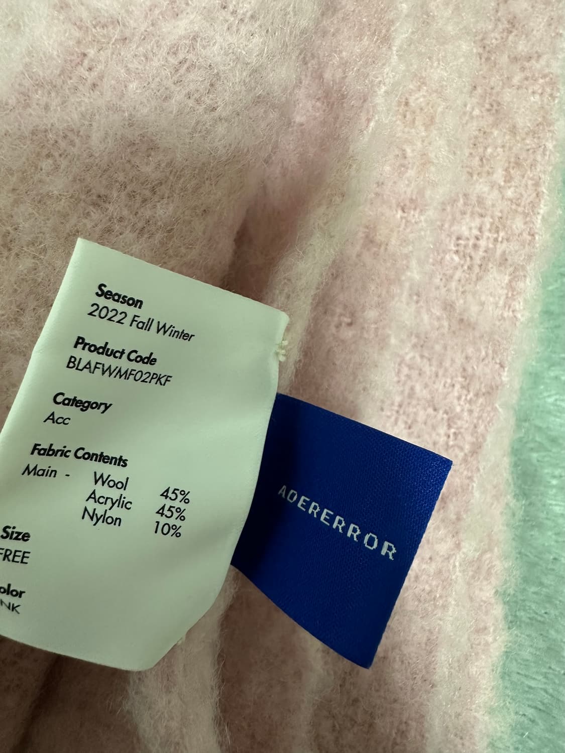 아더에러 알버트 앨스 핑크 머플러 상품이미지5