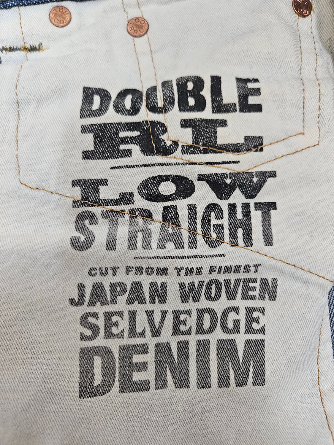 RRL 더블알엘 랜스포드 셀비지 데님 팬츠 Low Straight 30 상품이미지6