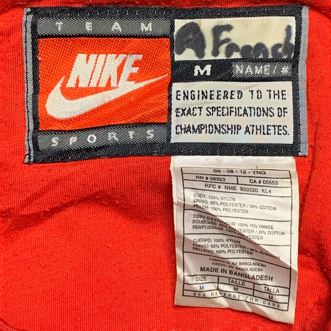 [XL] 90's 나이키 웨스턴 데몬 멜버른 자수 나일론 점퍼 상품이미지4