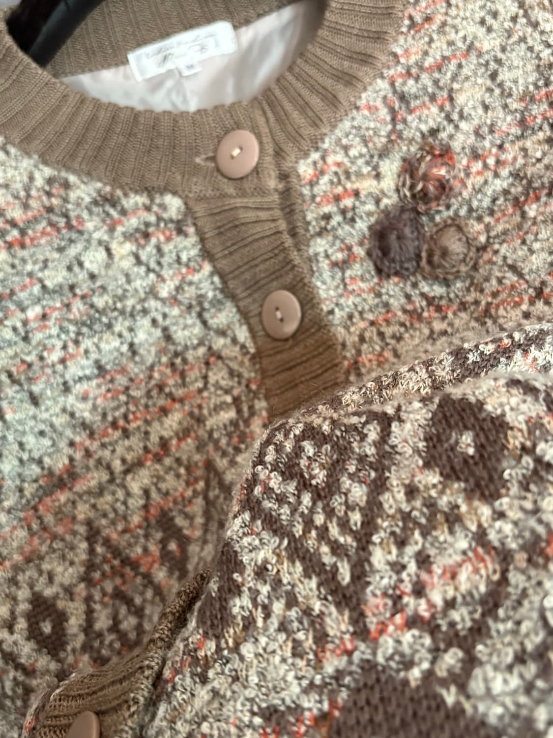 Ladies Fashion Knit 패턴 가디건 Japan 상품이미지4