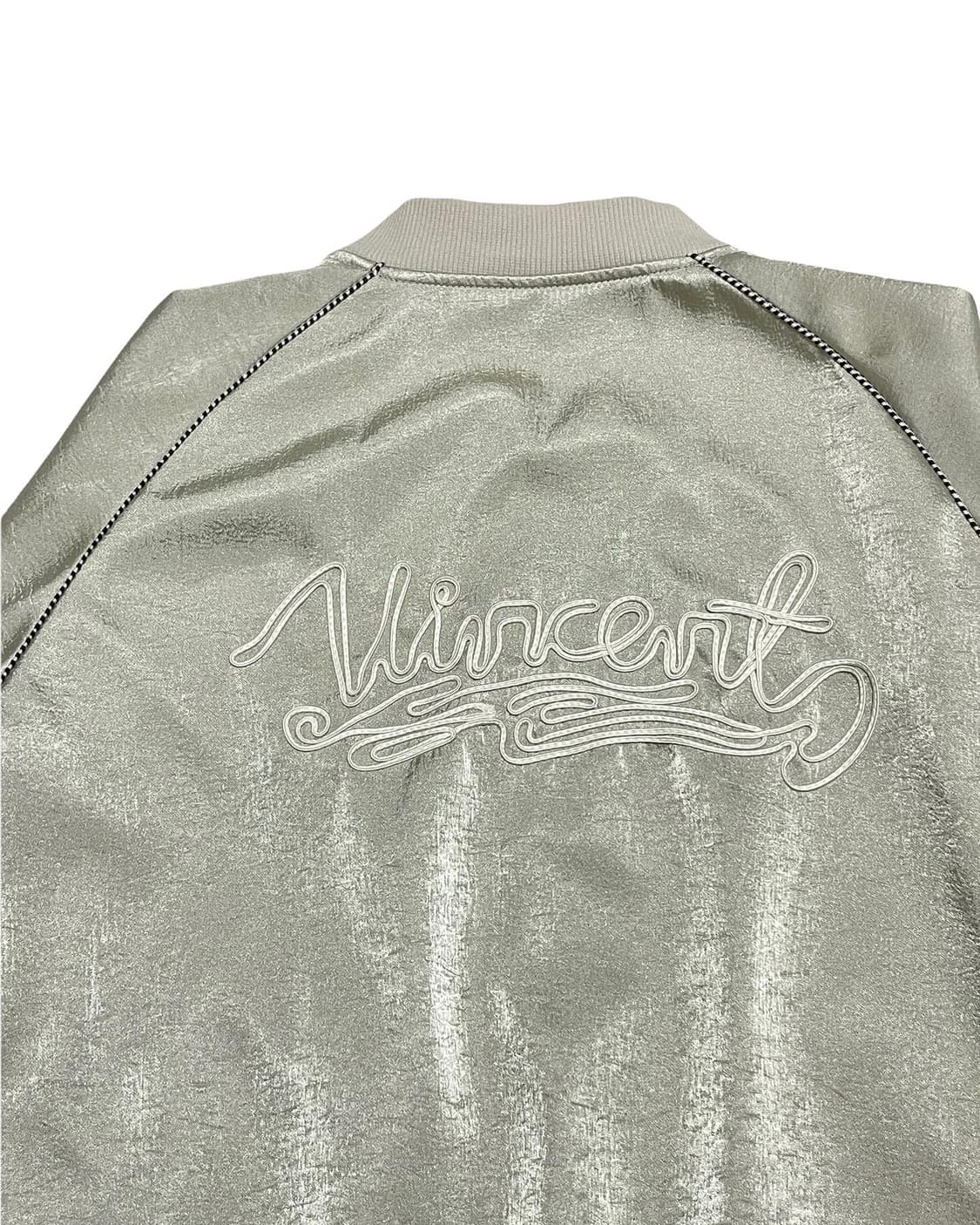 Satin detail bomber   상품이미지2