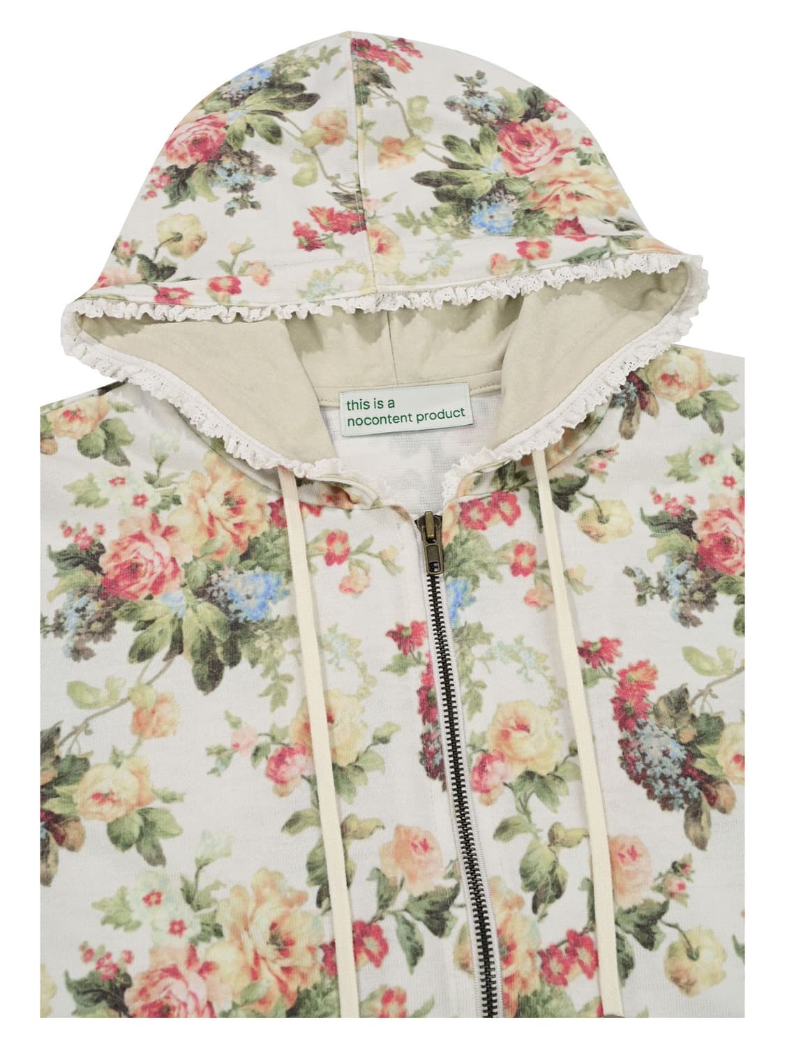 Flower Lace Zip-up _ Ivory 상품이미지2