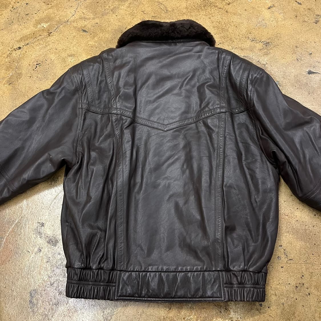 [ 정품/95 ] 파시타노 빈티지 양가죽 레더 자켓 b18 상품이미지4
