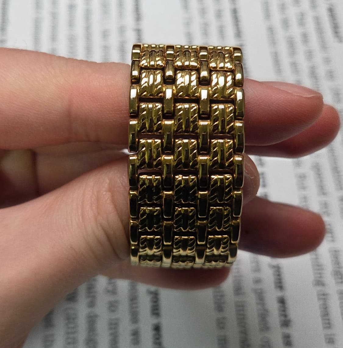 빈티지 부로바 사각탱크형 4P 린넨다이얼 올금장 쿼츠 브레이슬릿 ver. 상품이미지6