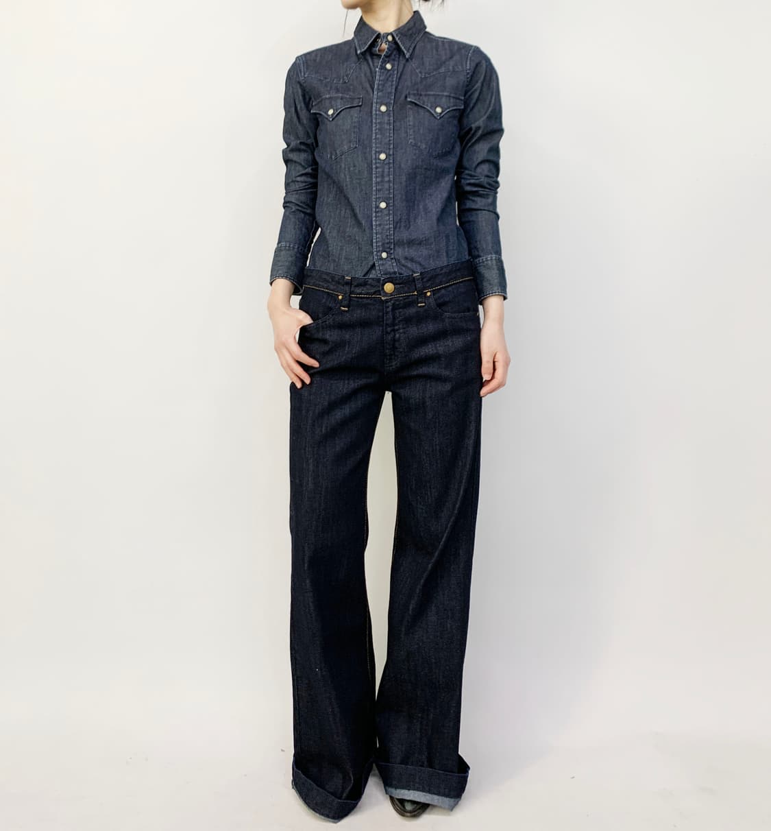 랄프 로렌 웨스턴 데님 셔츠 상품이미지1