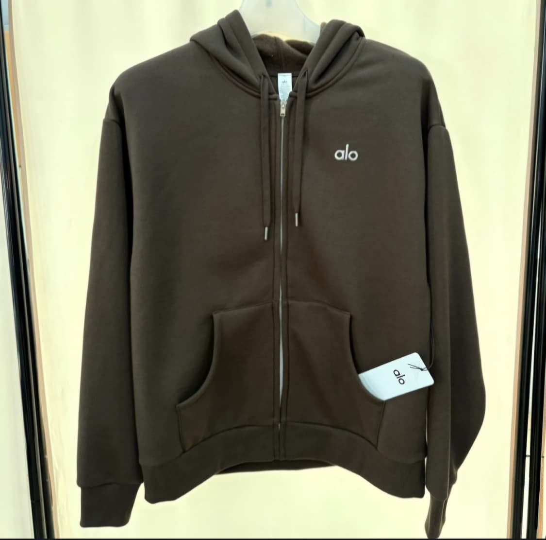 한정수량/초특가/무료배송/새상품/알로 후드집업 에스프레소 상품이미지1